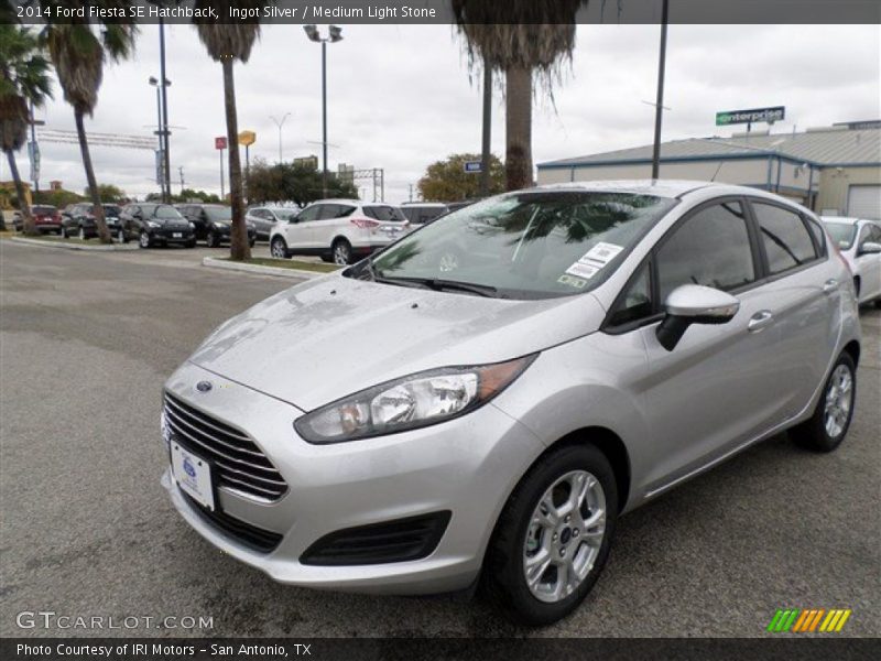 Ingot Silver / Medium Light Stone 2014 Ford Fiesta SE Hatchback