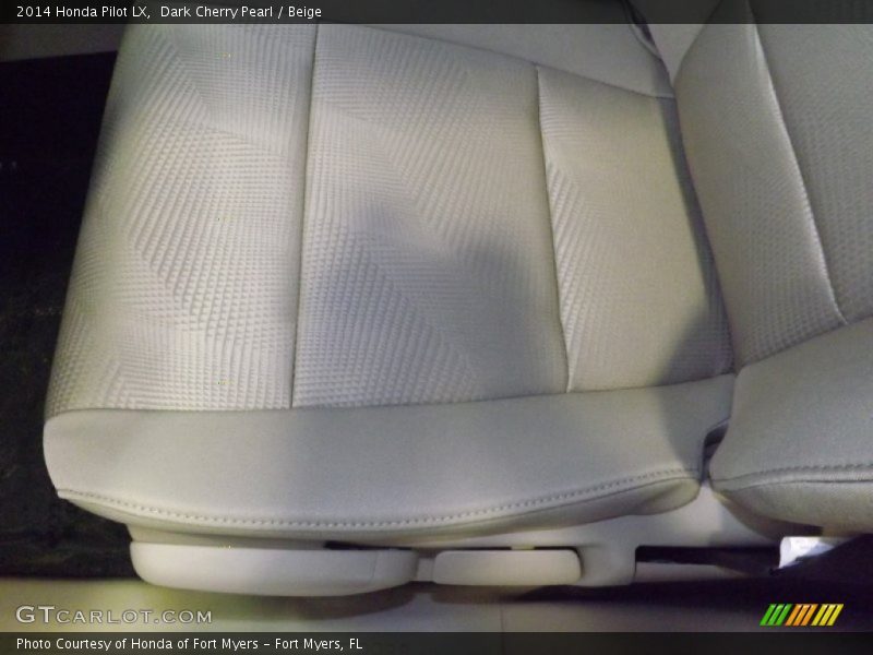 Dark Cherry Pearl / Beige 2014 Honda Pilot LX