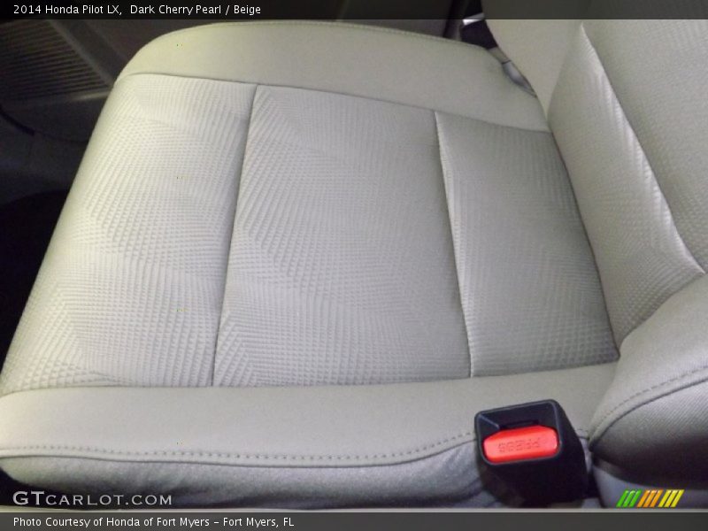 Dark Cherry Pearl / Beige 2014 Honda Pilot LX