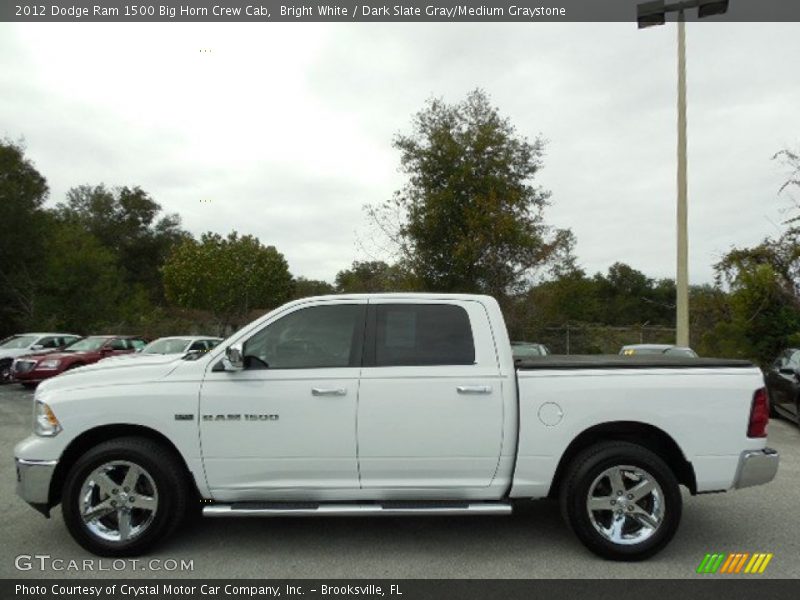 Bright White / Dark Slate Gray/Medium Graystone 2012 Dodge Ram 1500 Big Horn Crew Cab