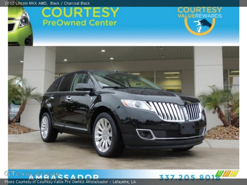 Black / Charcoal Black 2012 Lincoln MKX AWD