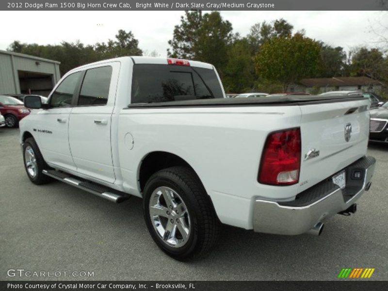 Bright White / Dark Slate Gray/Medium Graystone 2012 Dodge Ram 1500 Big Horn Crew Cab