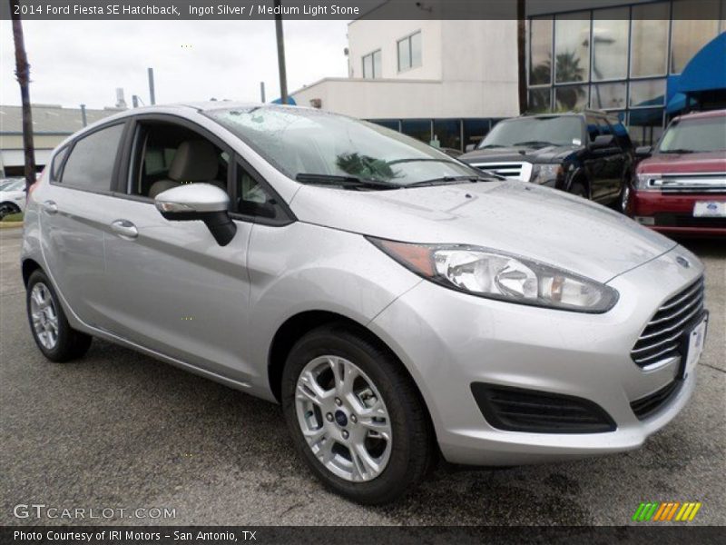 Ingot Silver / Medium Light Stone 2014 Ford Fiesta SE Hatchback