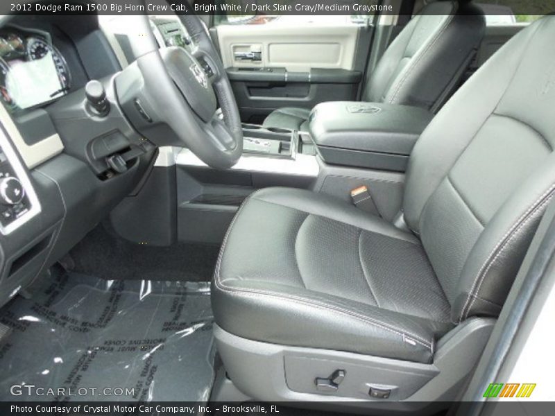 Bright White / Dark Slate Gray/Medium Graystone 2012 Dodge Ram 1500 Big Horn Crew Cab
