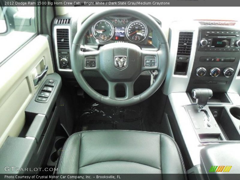 Bright White / Dark Slate Gray/Medium Graystone 2012 Dodge Ram 1500 Big Horn Crew Cab