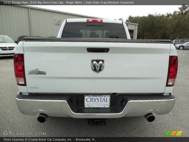 Bright White / Dark Slate Gray/Medium Graystone 2012 Dodge Ram 1500 Big Horn Crew Cab
