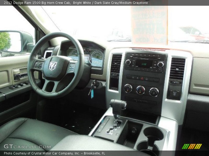 Bright White / Dark Slate Gray/Medium Graystone 2012 Dodge Ram 1500 Big Horn Crew Cab