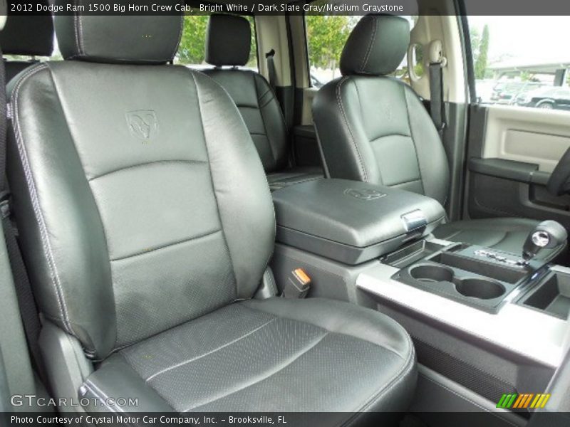 Bright White / Dark Slate Gray/Medium Graystone 2012 Dodge Ram 1500 Big Horn Crew Cab