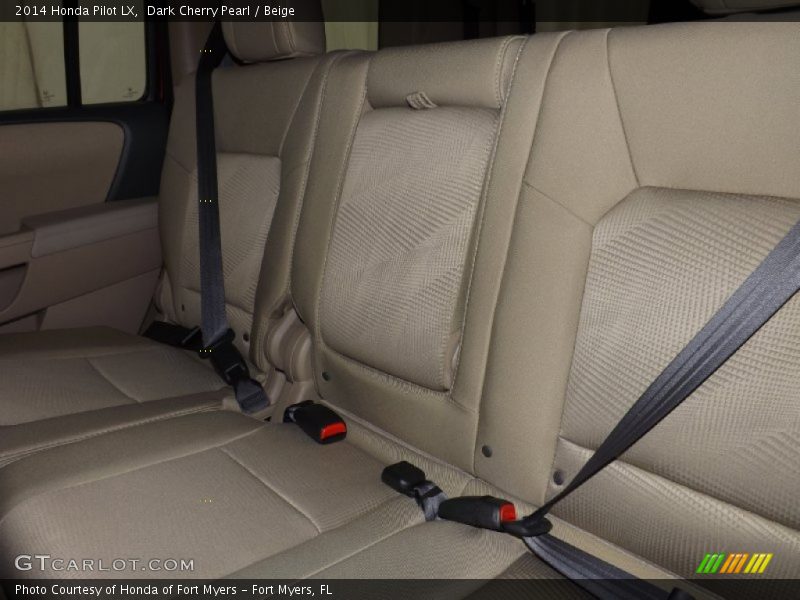 Dark Cherry Pearl / Beige 2014 Honda Pilot LX