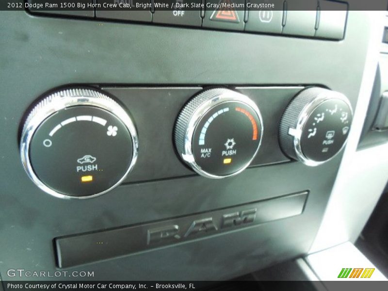 Bright White / Dark Slate Gray/Medium Graystone 2012 Dodge Ram 1500 Big Horn Crew Cab