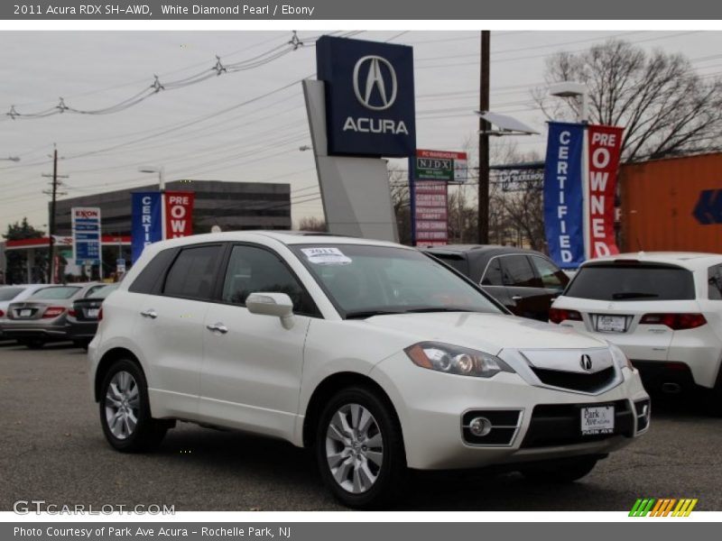 White Diamond Pearl / Ebony 2011 Acura RDX SH-AWD
