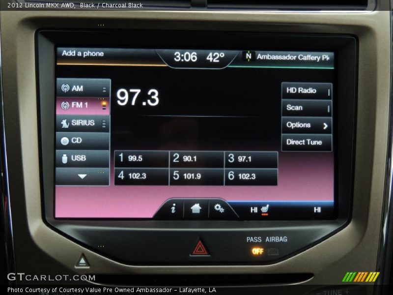 Black / Charcoal Black 2012 Lincoln MKX AWD