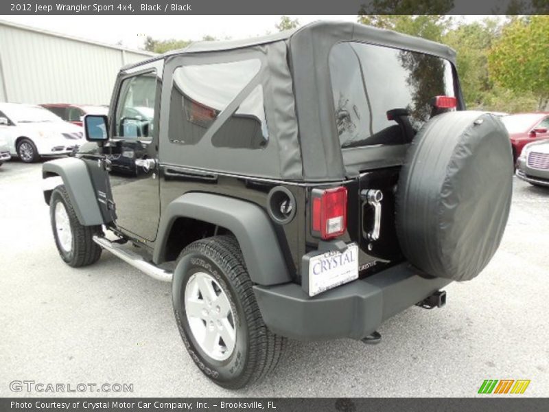 Black / Black 2012 Jeep Wrangler Sport 4x4