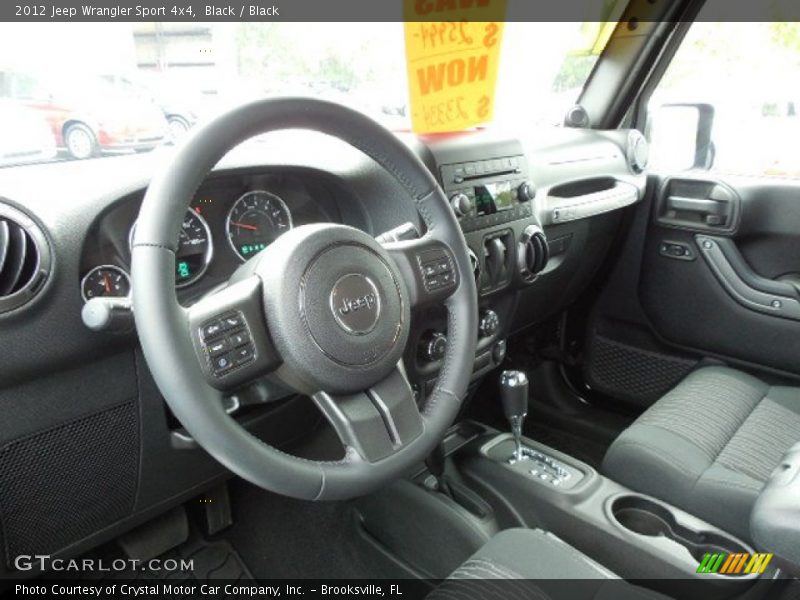 Black / Black 2012 Jeep Wrangler Sport 4x4