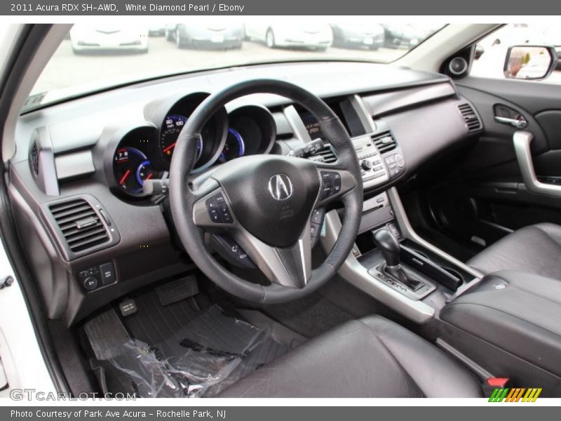 White Diamond Pearl / Ebony 2011 Acura RDX SH-AWD