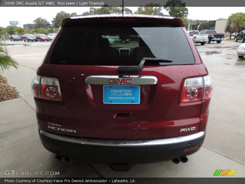 Red Jewel / Light Titanium 2008 GMC Acadia SLT AWD