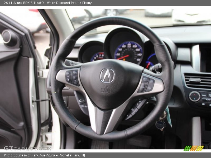 White Diamond Pearl / Ebony 2011 Acura RDX SH-AWD