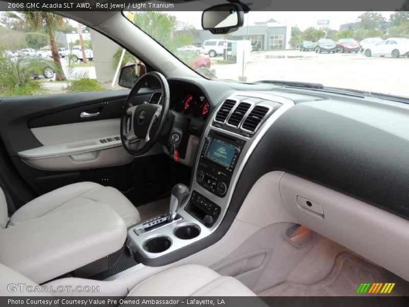 Red Jewel / Light Titanium 2008 GMC Acadia SLT AWD