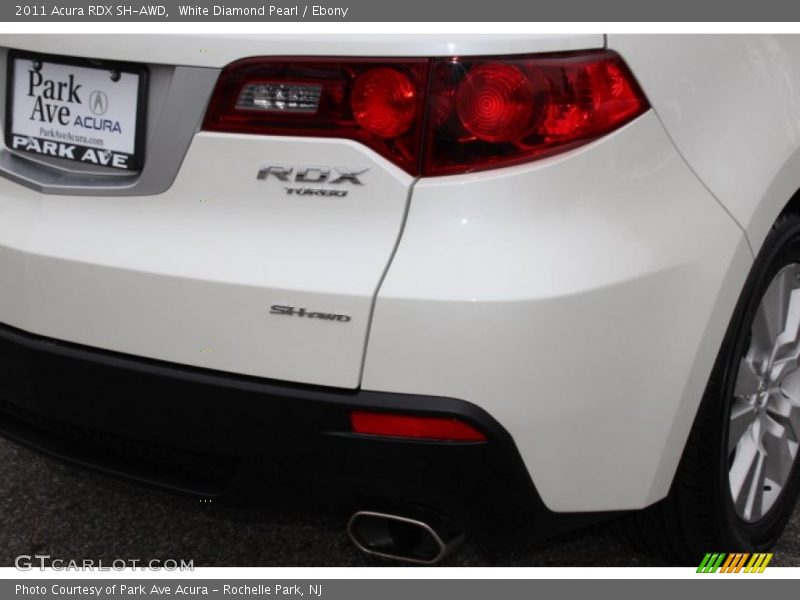 White Diamond Pearl / Ebony 2011 Acura RDX SH-AWD