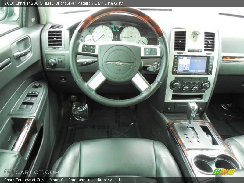 Bright Silver Metallic / Dark Slate Gray 2010 Chrysler 300 C HEMI