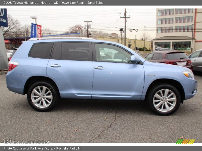 Wave Line Pearl / Sand Beige 2008 Toyota Highlander Hybrid 4WD