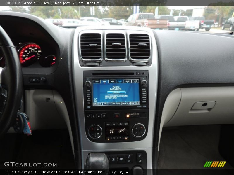 Red Jewel / Light Titanium 2008 GMC Acadia SLT AWD