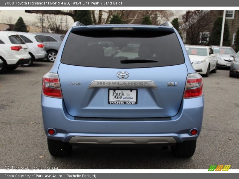 Wave Line Pearl / Sand Beige 2008 Toyota Highlander Hybrid 4WD