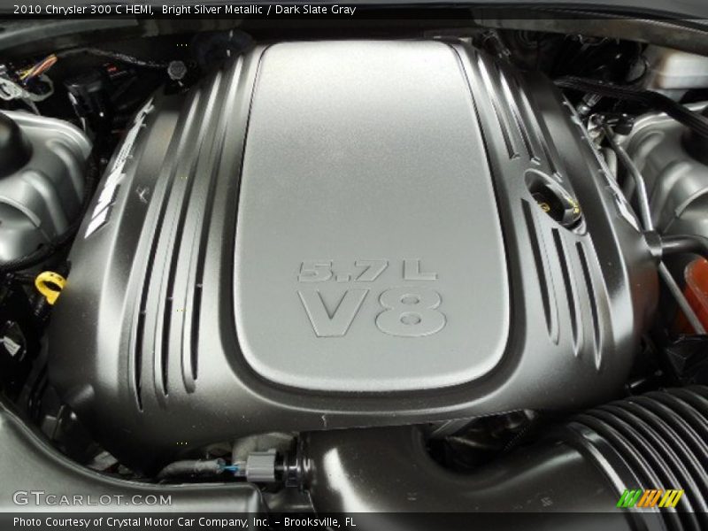 Bright Silver Metallic / Dark Slate Gray 2010 Chrysler 300 C HEMI