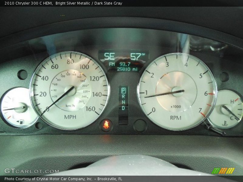 Bright Silver Metallic / Dark Slate Gray 2010 Chrysler 300 C HEMI