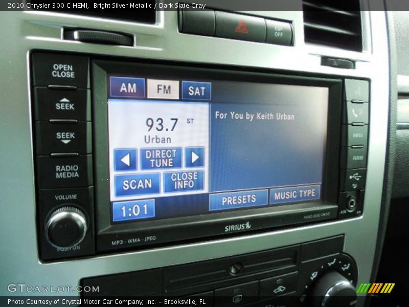 Bright Silver Metallic / Dark Slate Gray 2010 Chrysler 300 C HEMI