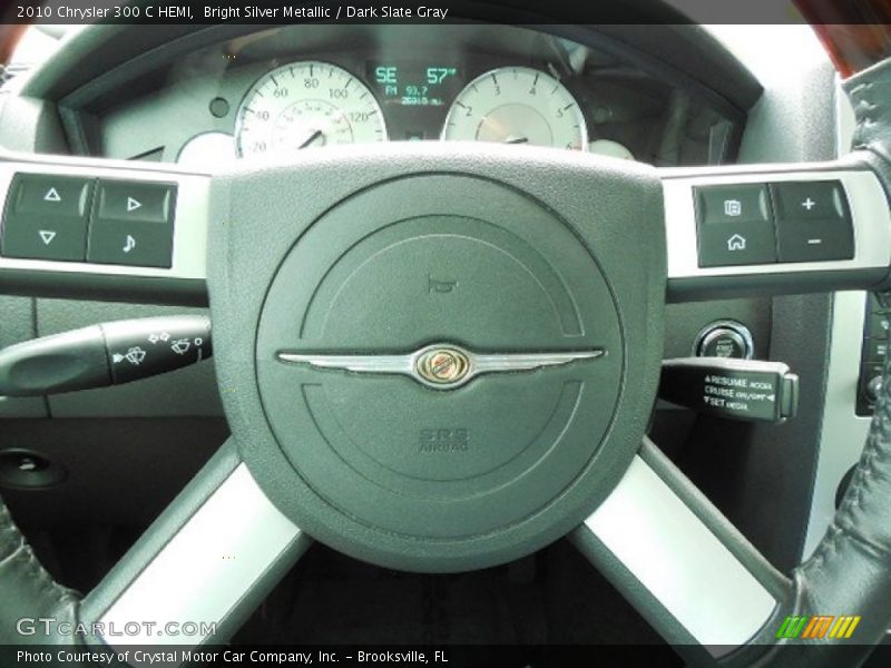 Bright Silver Metallic / Dark Slate Gray 2010 Chrysler 300 C HEMI