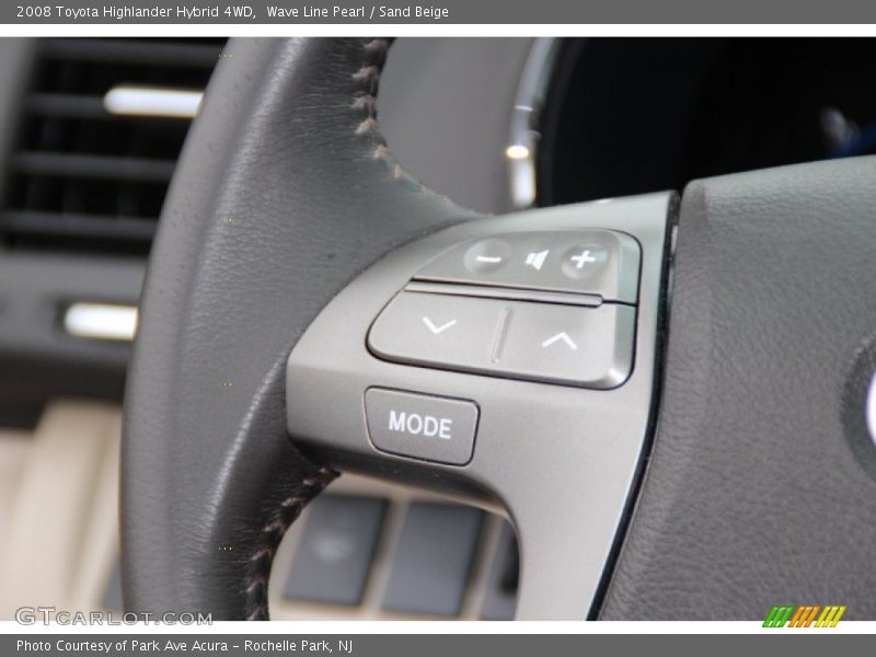 Wave Line Pearl / Sand Beige 2008 Toyota Highlander Hybrid 4WD