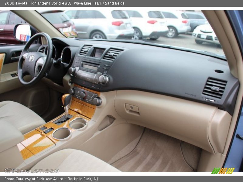 Wave Line Pearl / Sand Beige 2008 Toyota Highlander Hybrid 4WD