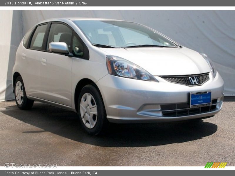 Alabaster Silver Metallic / Gray 2013 Honda Fit