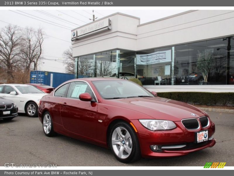 Vermillion Red Metallic / Black 2013 BMW 3 Series 335i Coupe