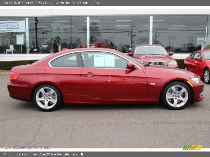 Vermillion Red Metallic / Black 2013 BMW 3 Series 335i Coupe