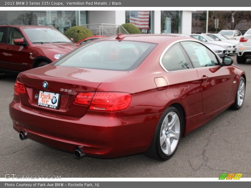 Vermillion Red Metallic / Black 2013 BMW 3 Series 335i Coupe