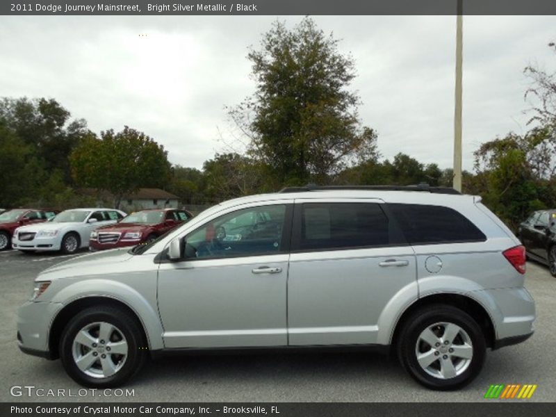 Bright Silver Metallic / Black 2011 Dodge Journey Mainstreet