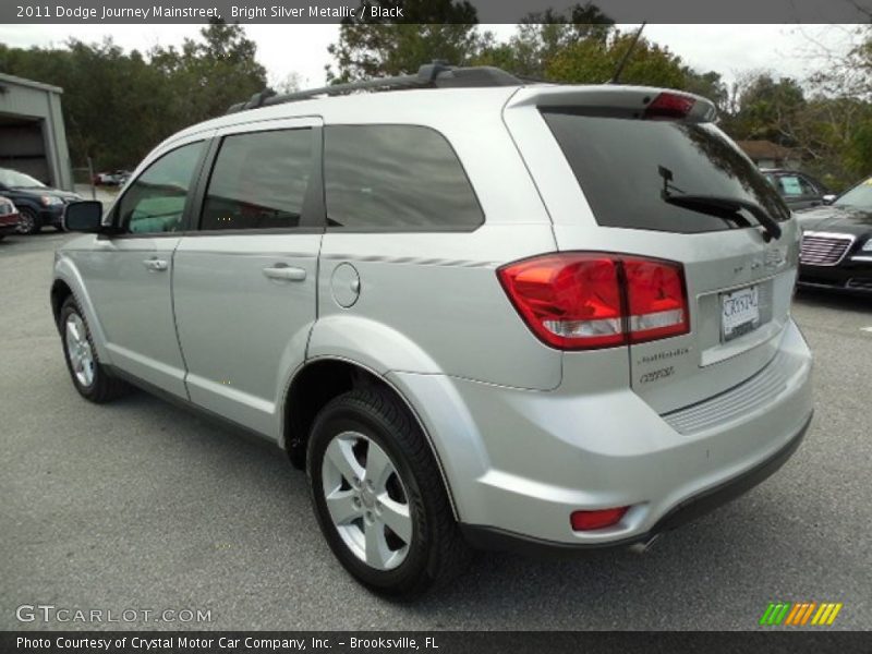 Bright Silver Metallic / Black 2011 Dodge Journey Mainstreet