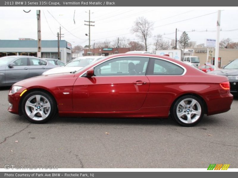Vermillion Red Metallic / Black 2013 BMW 3 Series 335i Coupe