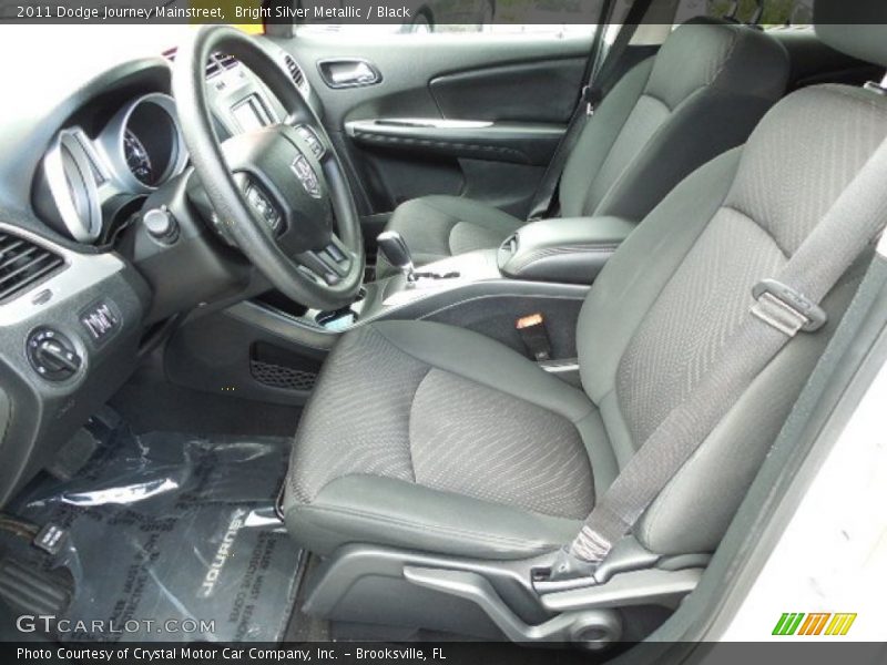 Bright Silver Metallic / Black 2011 Dodge Journey Mainstreet