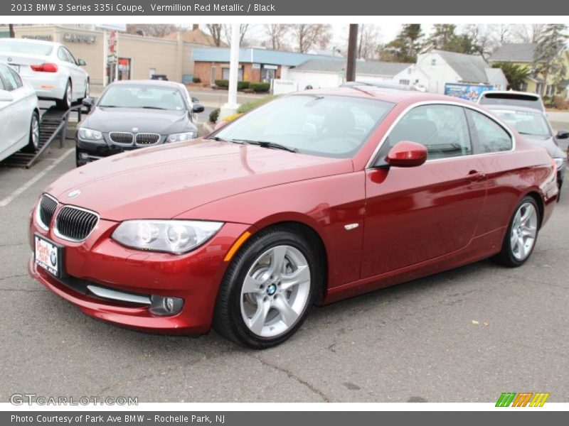 Vermillion Red Metallic / Black 2013 BMW 3 Series 335i Coupe