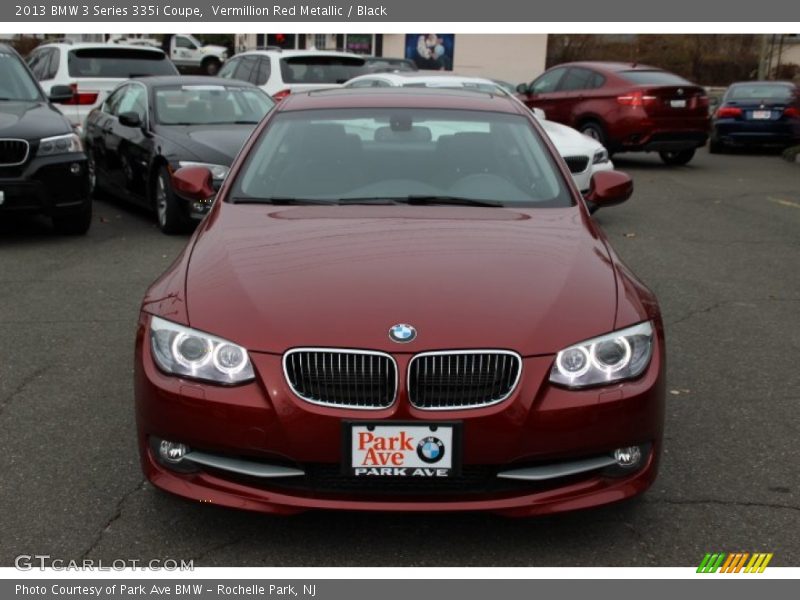 Vermillion Red Metallic / Black 2013 BMW 3 Series 335i Coupe