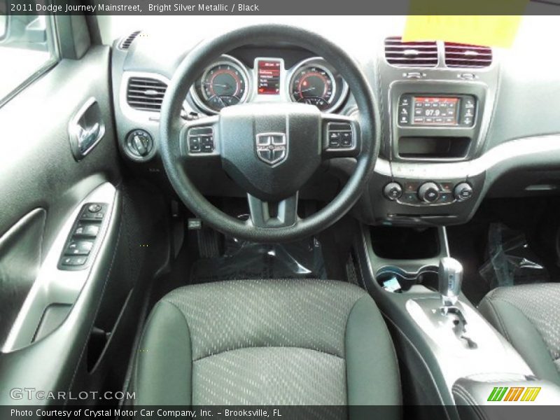 Bright Silver Metallic / Black 2011 Dodge Journey Mainstreet