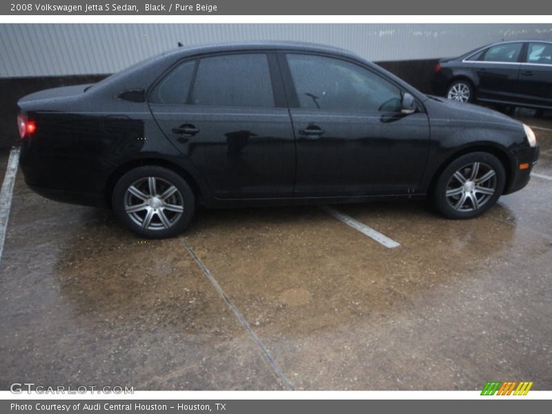 Black / Pure Beige 2008 Volkswagen Jetta S Sedan