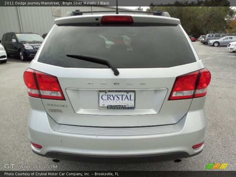 Bright Silver Metallic / Black 2011 Dodge Journey Mainstreet