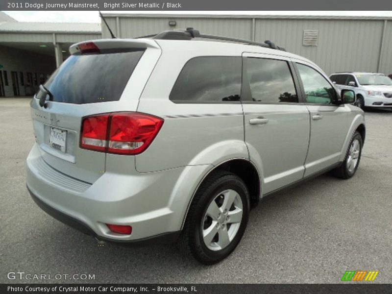 Bright Silver Metallic / Black 2011 Dodge Journey Mainstreet