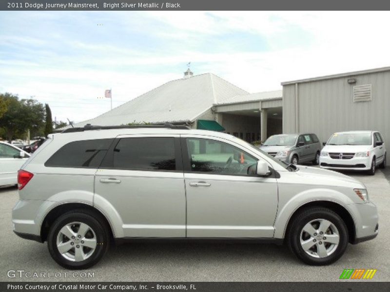 Bright Silver Metallic / Black 2011 Dodge Journey Mainstreet