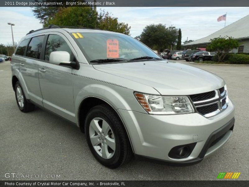 Bright Silver Metallic / Black 2011 Dodge Journey Mainstreet