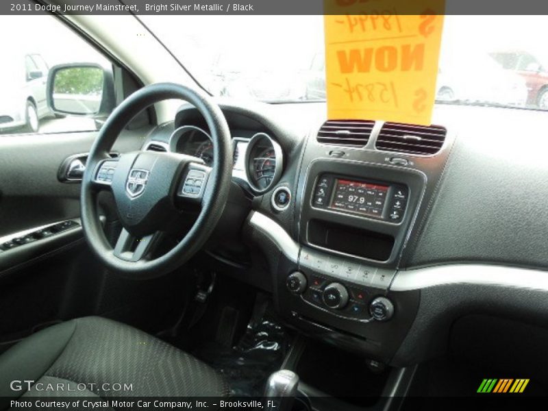 Bright Silver Metallic / Black 2011 Dodge Journey Mainstreet